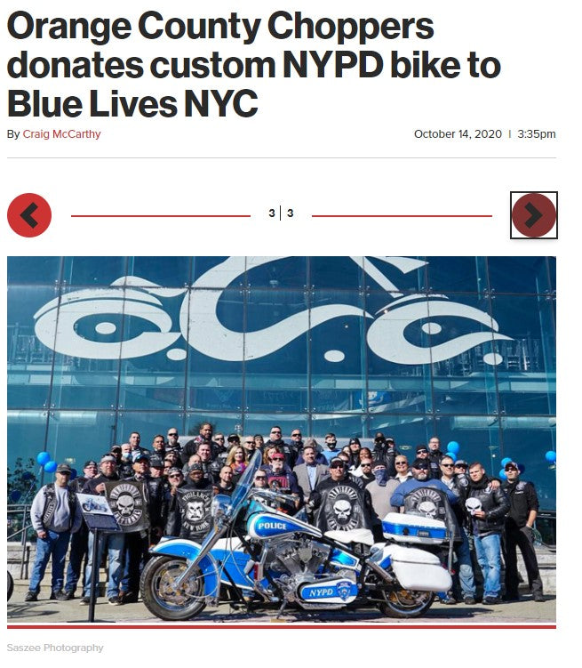 Orange County Choppers NYPD motorcycle