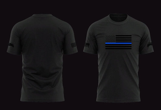 BLUE LIVES/1350 Apparel BLUE LINE Tee - Blue Lives Matter NYC