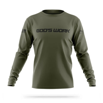 GOD'S WORK Utility Sport Long Sleeve (No Hoodie) - Blue Lives Matter NYC