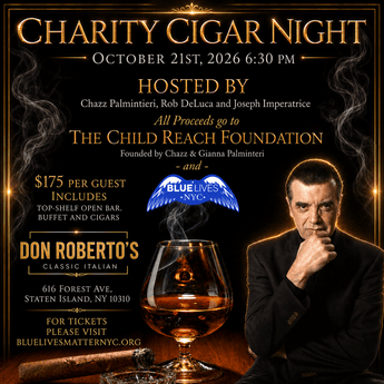 Charity Cigar Night Featuring Chazz Palminteri - Blue Lives Matter NYC