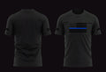 BLUE LIVES/1350 Apparel BLUE LINE Tee - Blue Lives Matter NYC