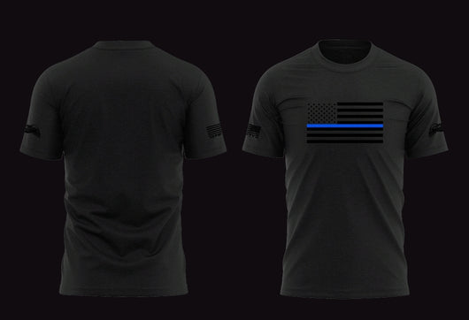 BLUE LIVES/1350 Apparel BLUE LINE Tee - Blue Lives Matter NYC