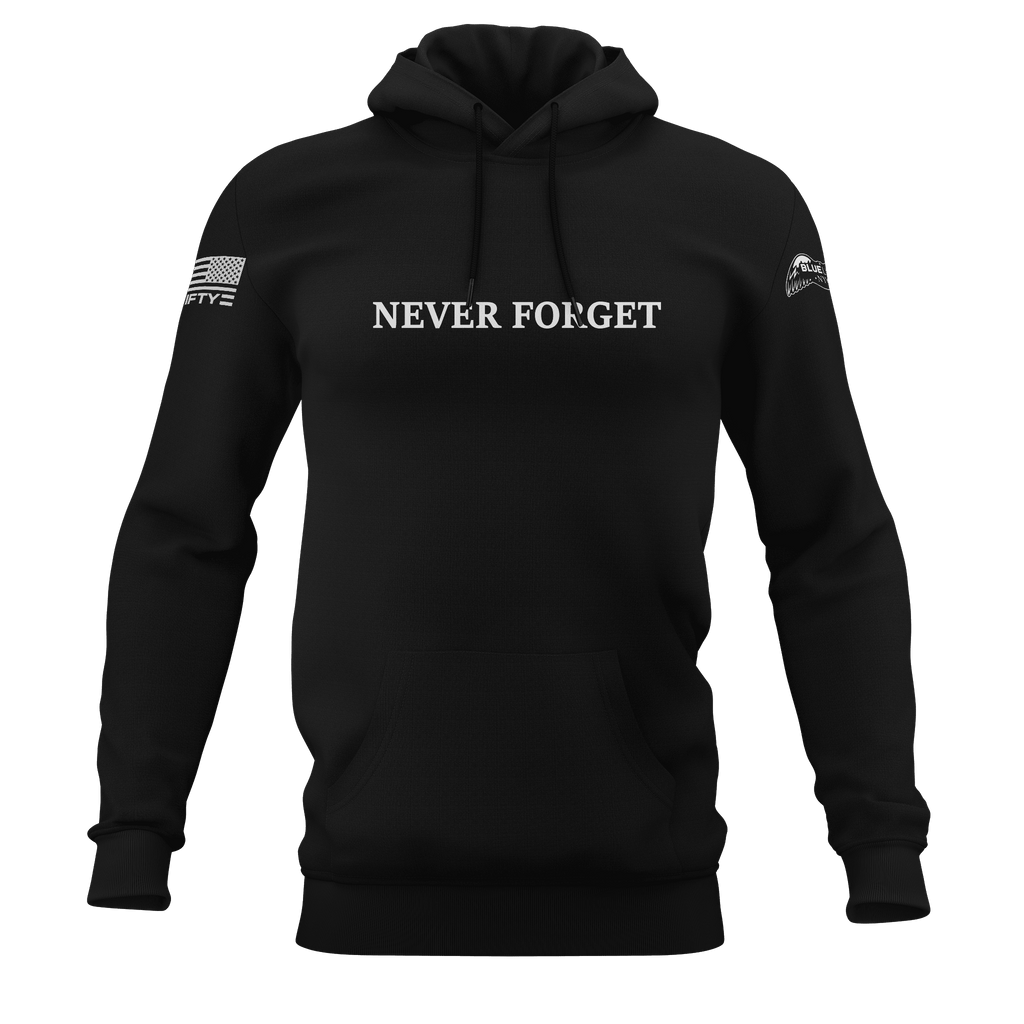 NEVER FORGET - The Other Twin Towers of New York Hoodie - Blue Lives Matter NYC