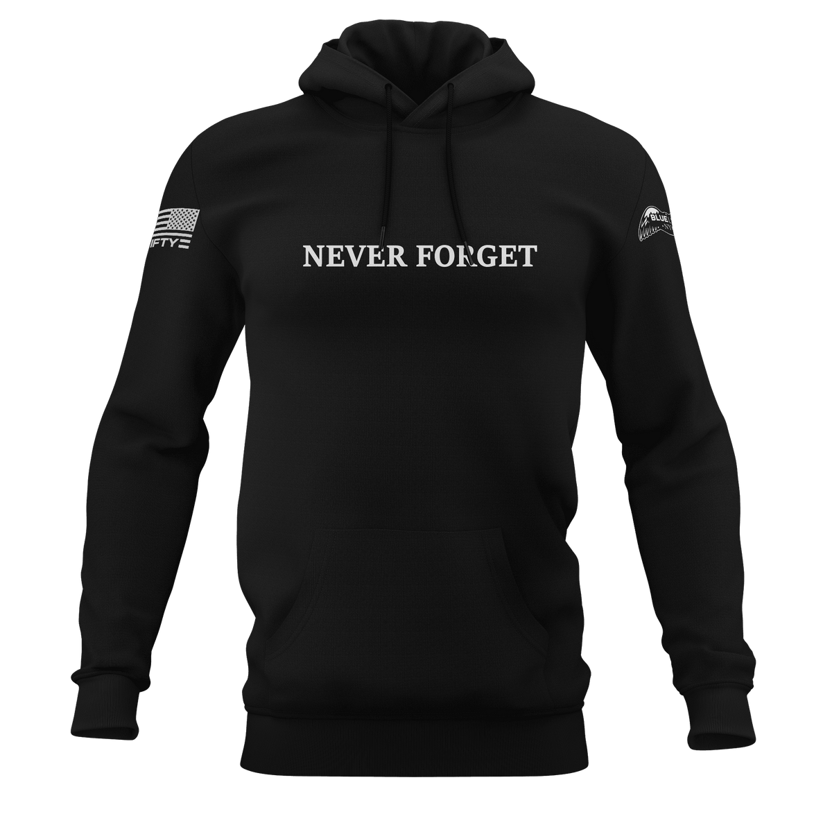 NEVER FORGET - The Other Twin Towers of New York Hoodie - Blue Lives Matter NYC