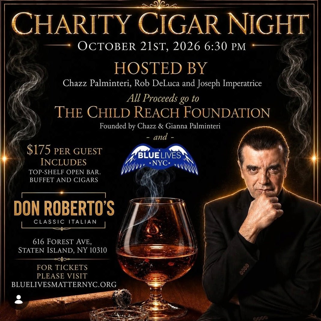 Charity Cigar Night Featuring Chazz Palminteri - Blue Lives Matter NYC