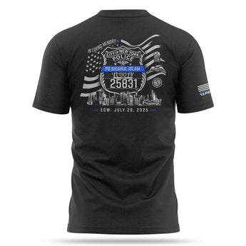 Police Officer Islam Memorial Tee - Blue Lives Matter NYC