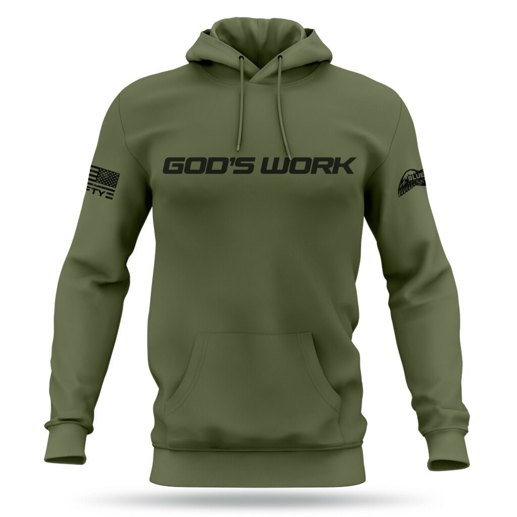 GOD'S WORK Hoodie - Blue Lives Matter NYC