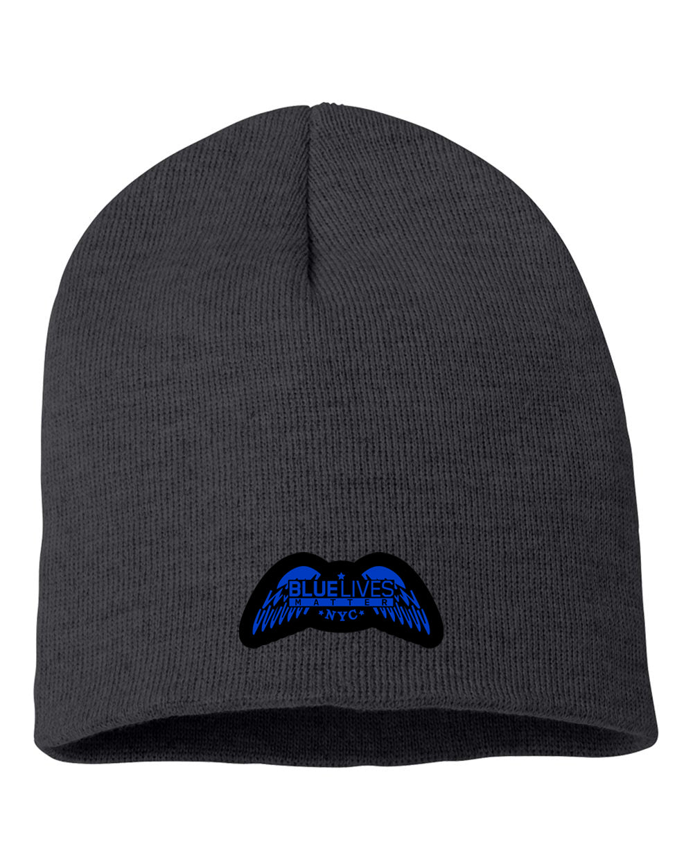 Knit Hat (Gray) - Blue Lives Matter NYC