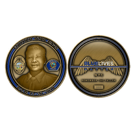 Corporal Ronil Singh Memorial Challenge Coin