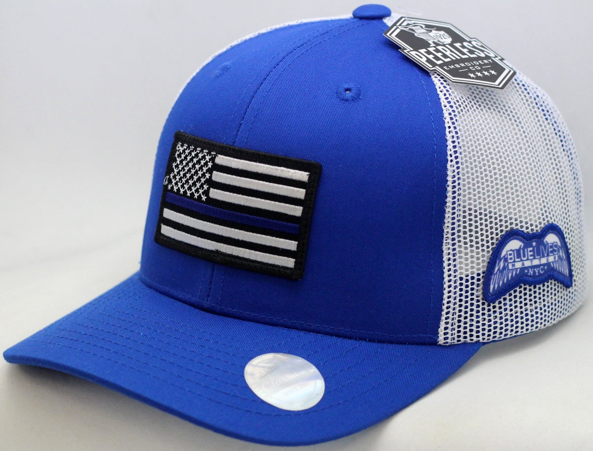 BLUE LIVES MATTER - NYC Trucker Style Hats - Blue Lives Matter NYC