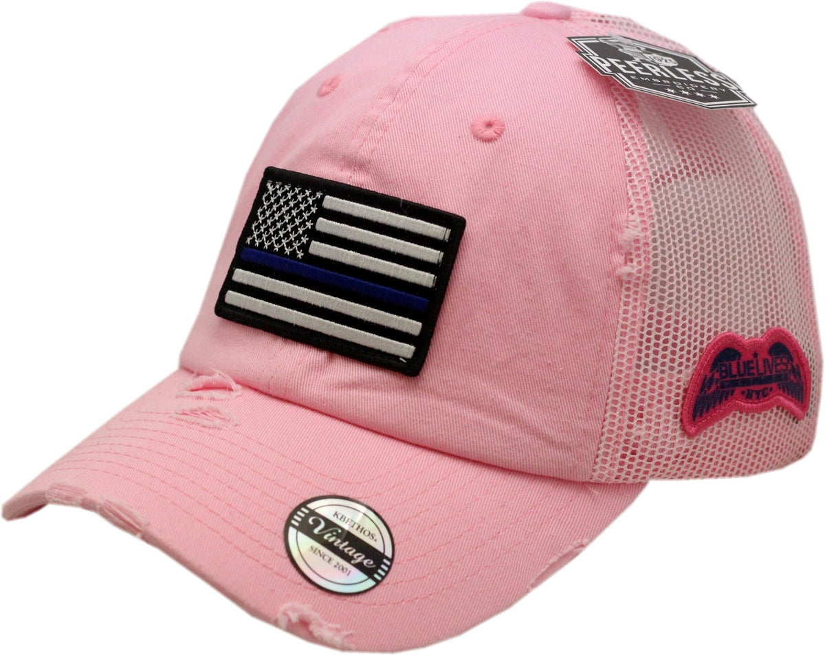 BLUE LIVES MATTER - NYC Trucker Style Hats - Blue Lives Matter NYC