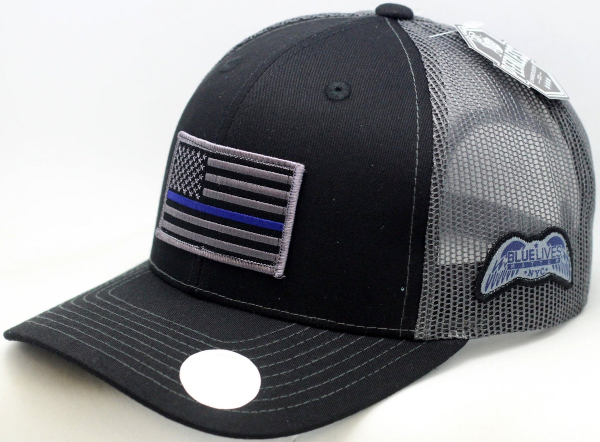 BLUE LIVES MATTER - NYC Trucker Style Hats - Blue Lives Matter NYC
