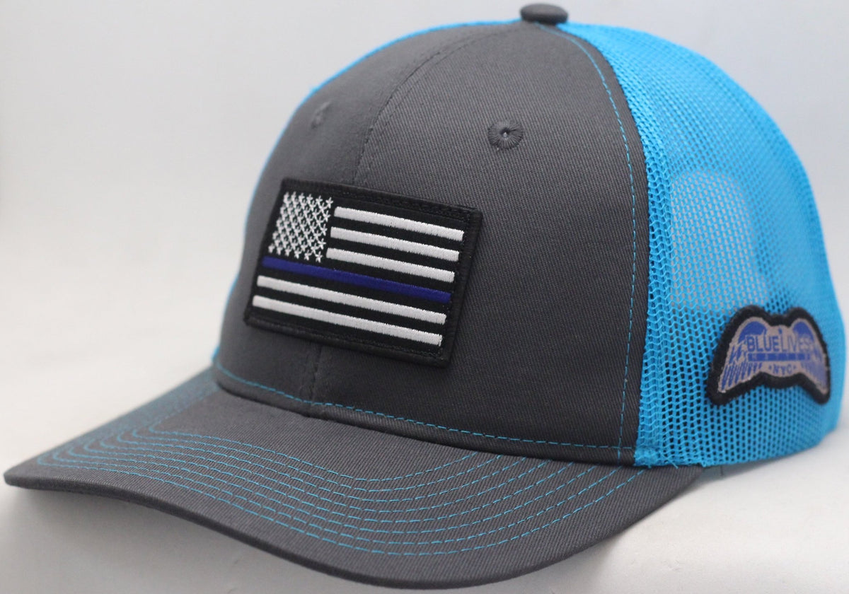 BLUE LIVES MATTER - NYC Trucker Style Hats - Blue Lives Matter NYC
