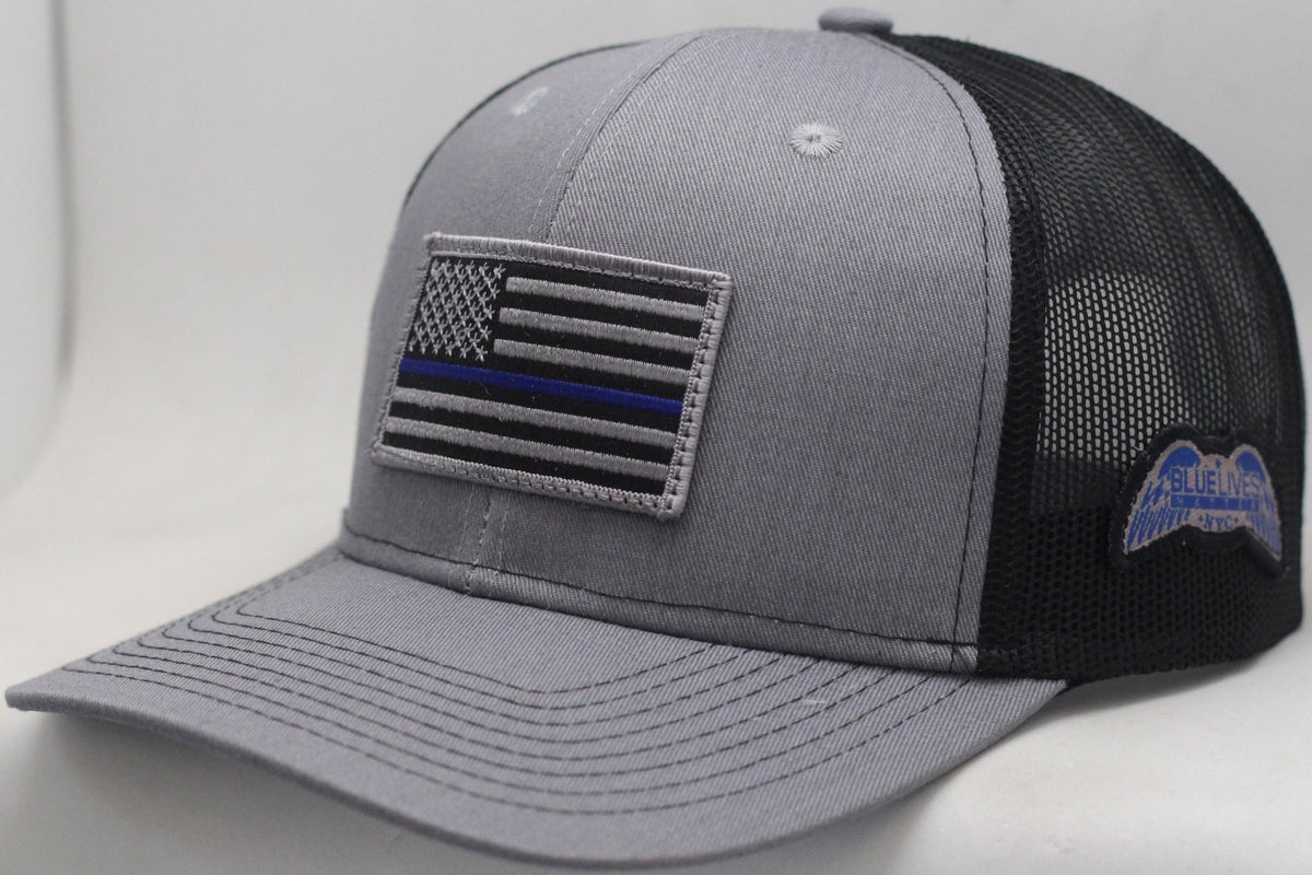 BLUE LIVES MATTER - NYC Trucker Style Hats - Blue Lives Matter NYC