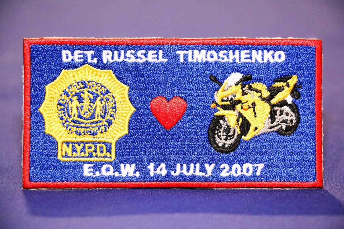 Russel Timoshenko Bike Run Patch - Blue Lives Matter NYC