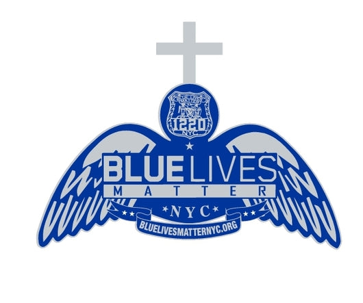 BLUE LIVES Pin with Cross
