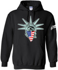 Lady Liberty American Green Hoodie - Blue Lives Matter NYC